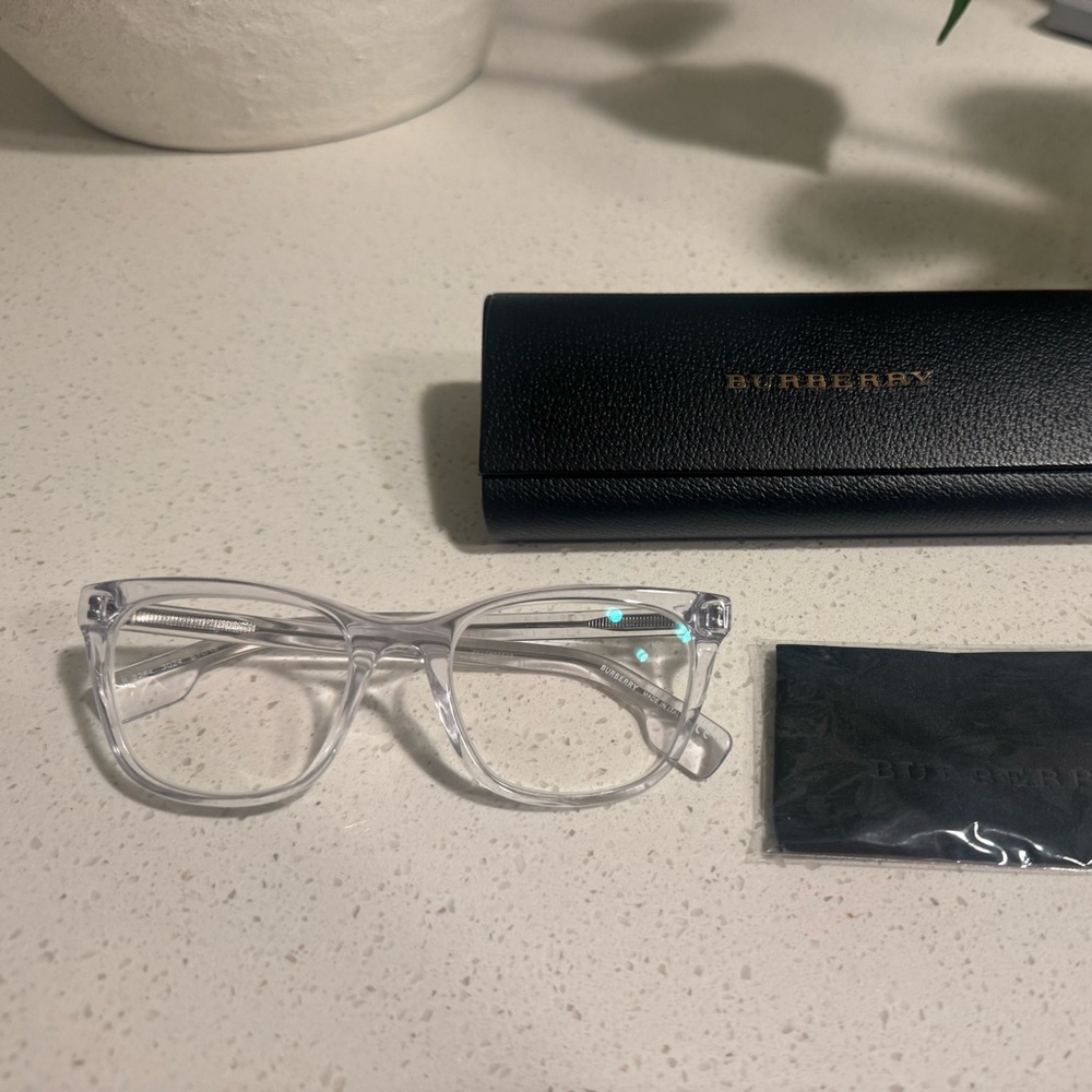 Burberry Transparent Eyeglasses with Black Case